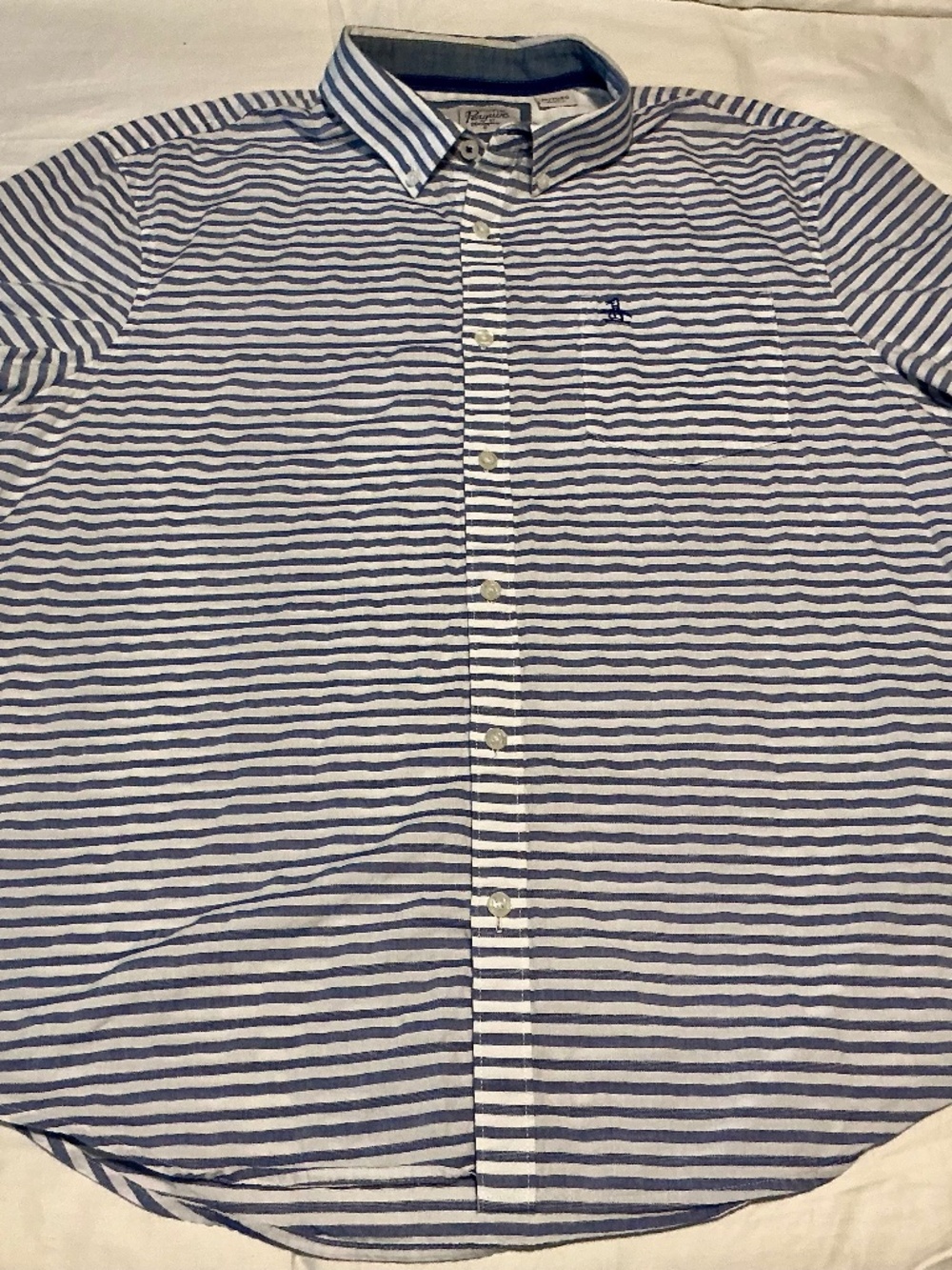 Original Penguin Preppy Coastal Button Front Short Sleeve Shirt